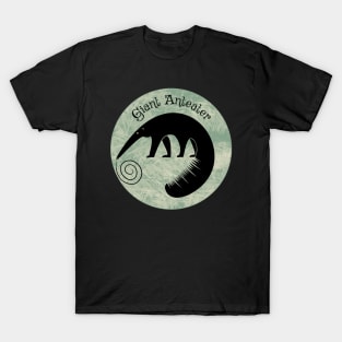 Giant Anteater-Green Background T-Shirt